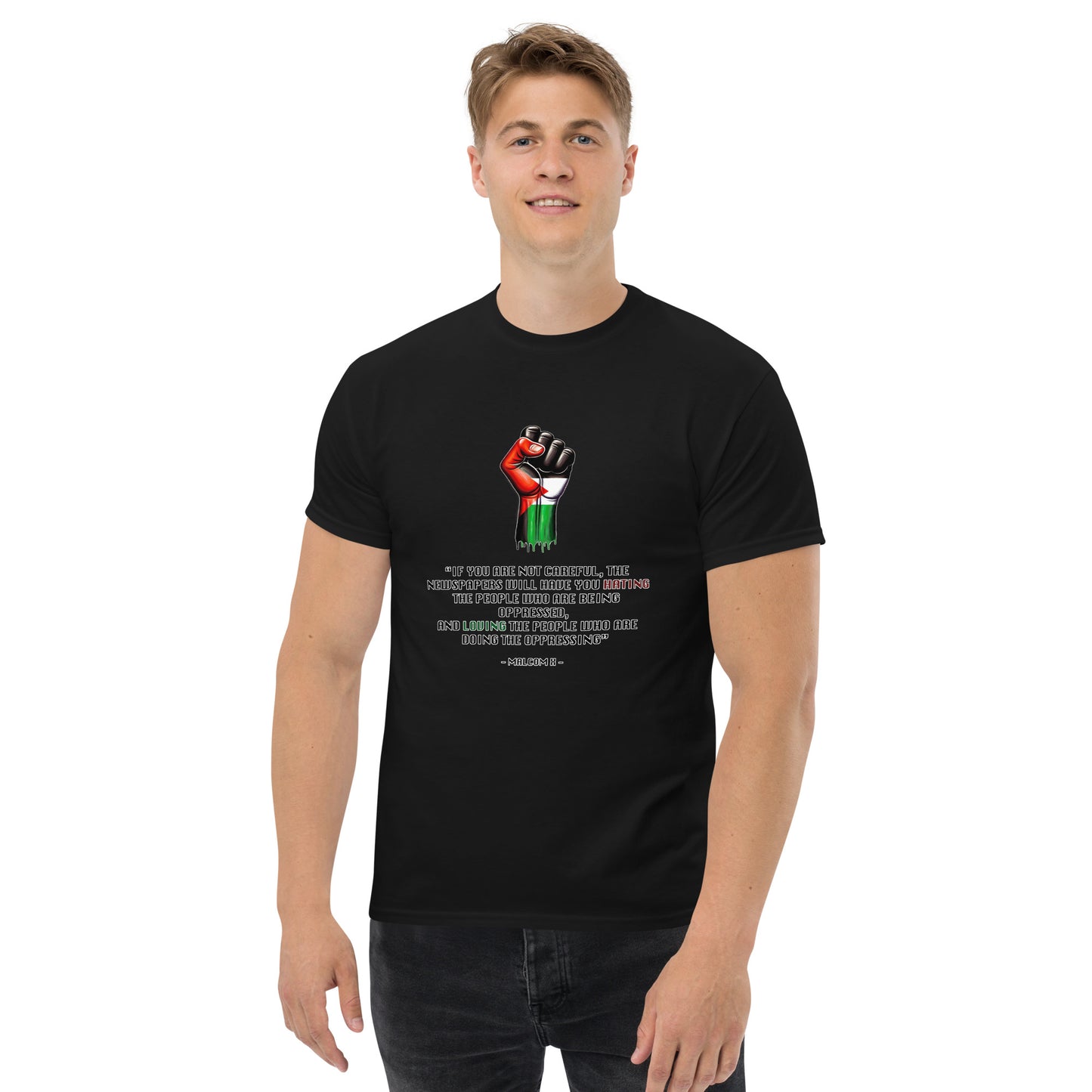 People for Palestine Tee v13, Men’s Classic Tee | Gildan 5000
