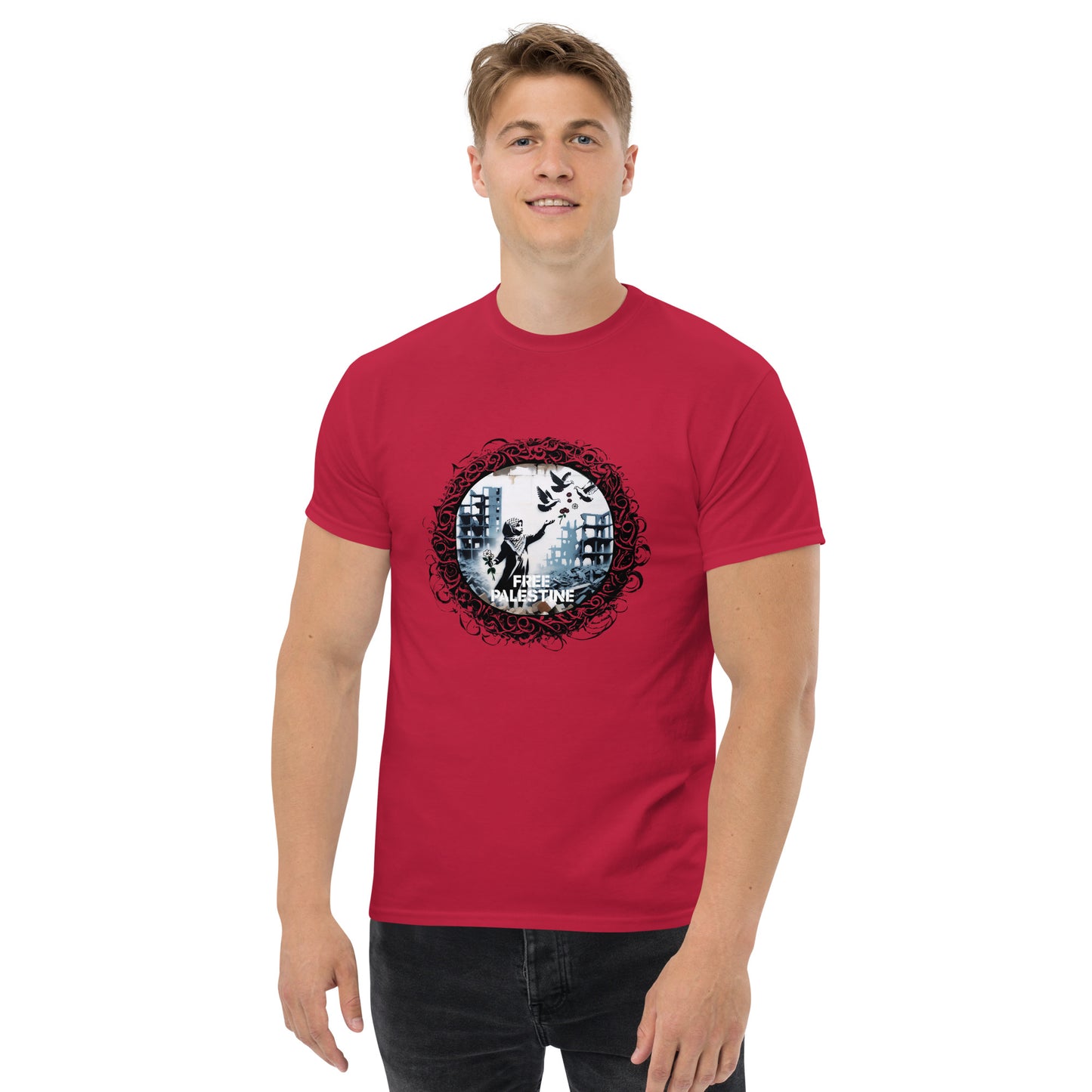 People for Palestine Tee v4, Men’s Classic Tee | Gildan 5000