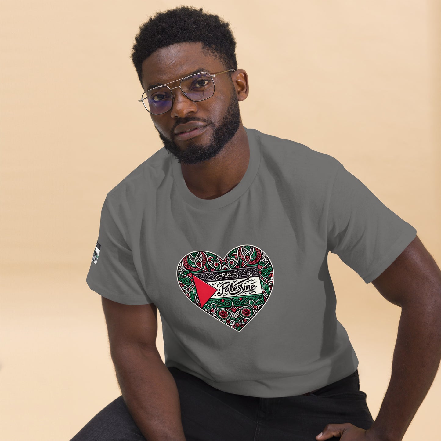 People for Palestine Tee v3, Men’s Classic Tee | Gildan 5000