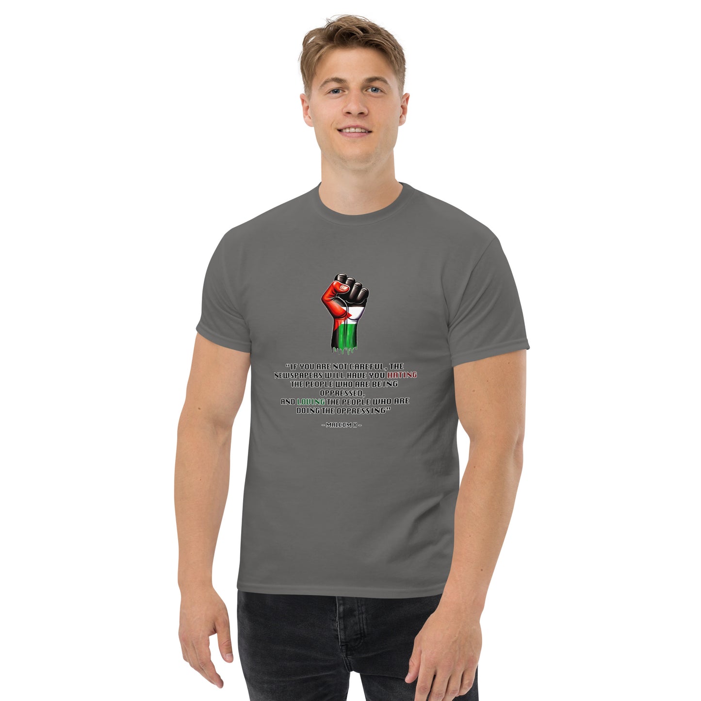 People for Palestine Tee v13, Men’s Classic Tee | Gildan 5000