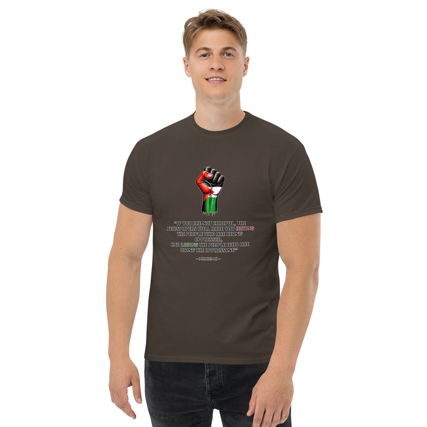 People for Palestine Tee v13, Men’s Classic Tee | Gildan 5000