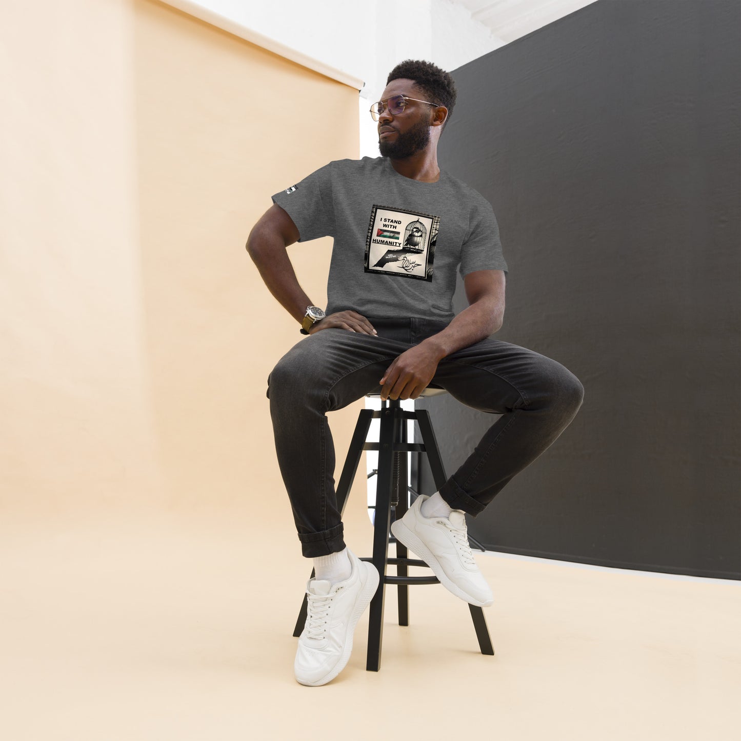 People for Palestine Tee v9, Men’s Classic Tee | Gildan 5000
