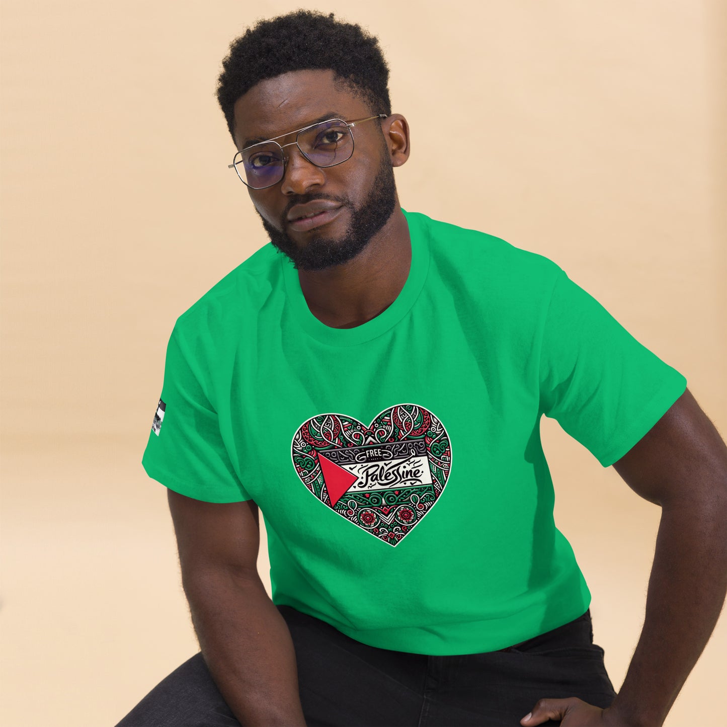 People for Palestine Tee v3, Men’s Classic Tee | Gildan 5000
