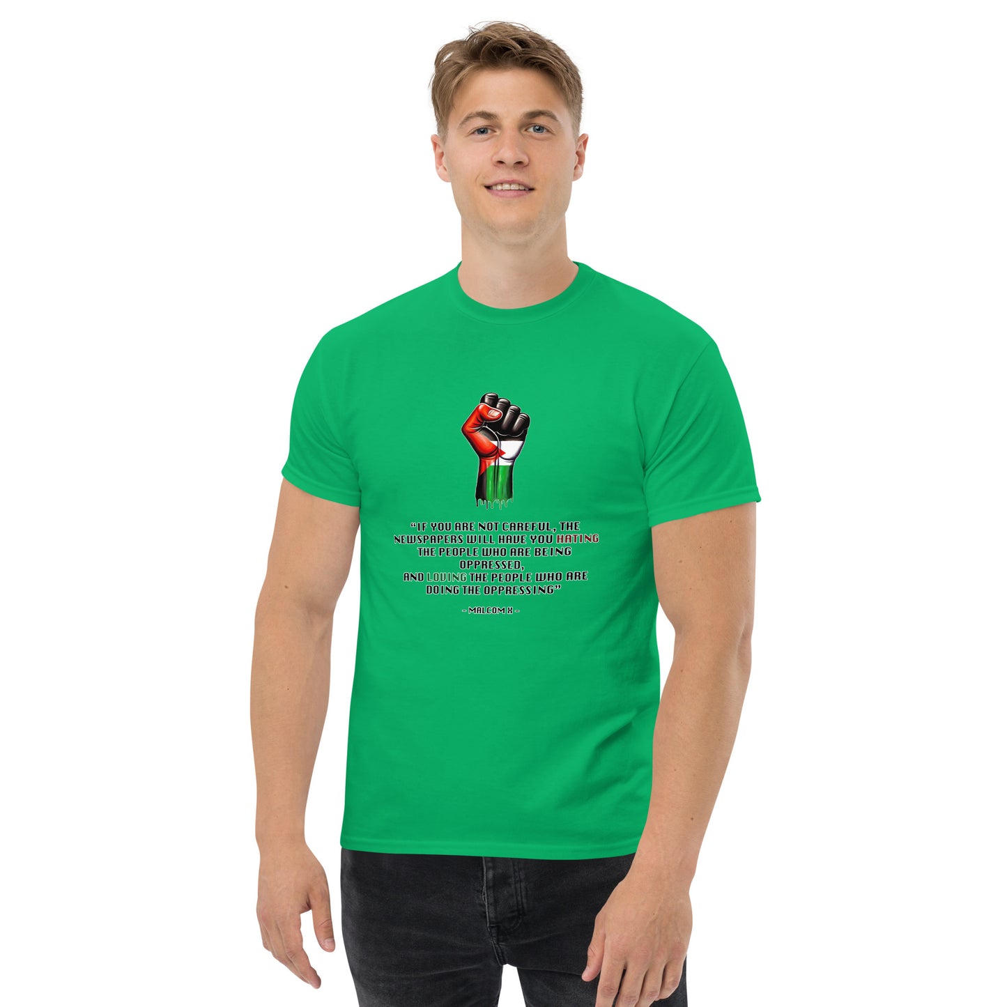 People for Palestine Tee v13, Men’s Classic Tee | Gildan 5000