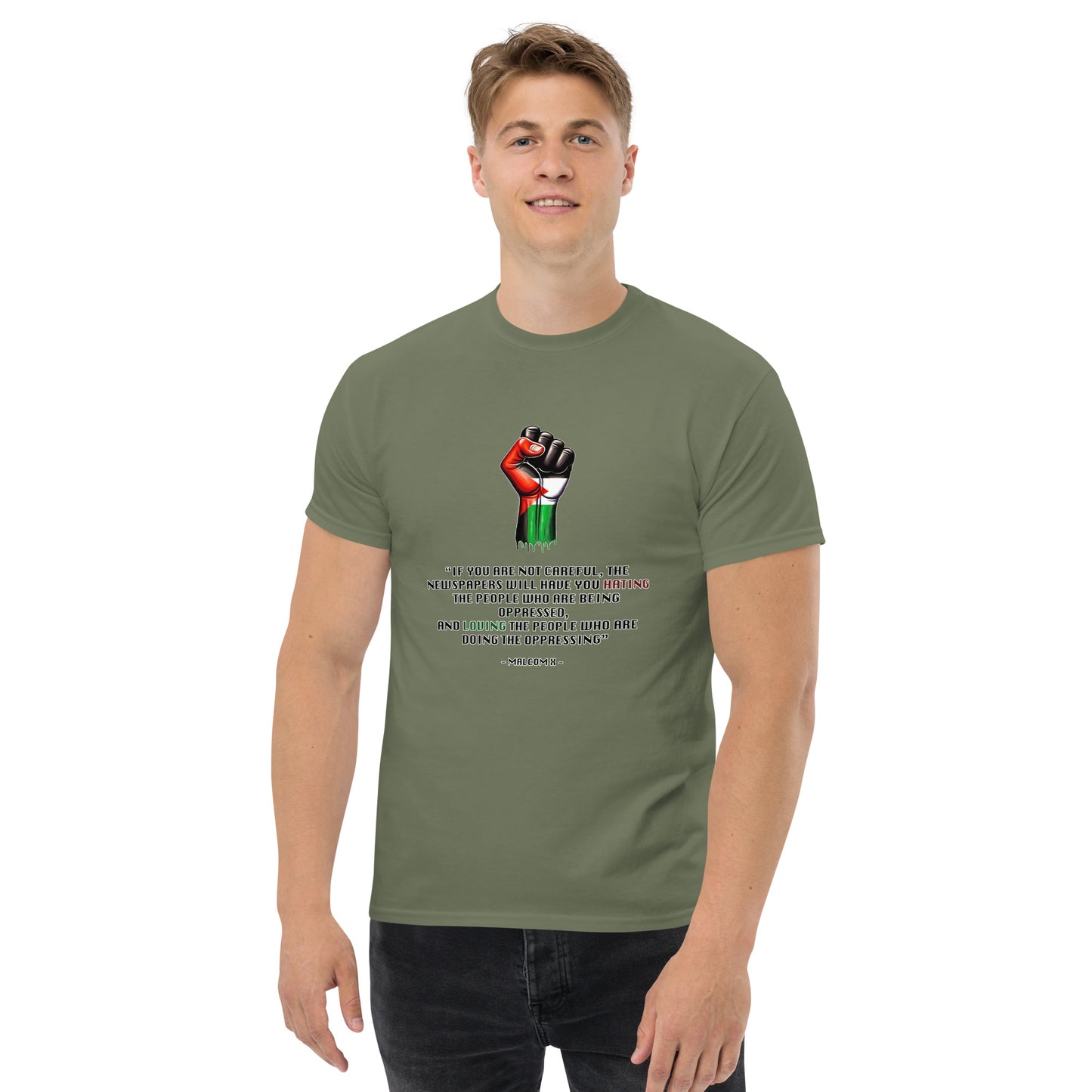 People for Palestine Tee v13, Men’s Classic Tee | Gildan 5000