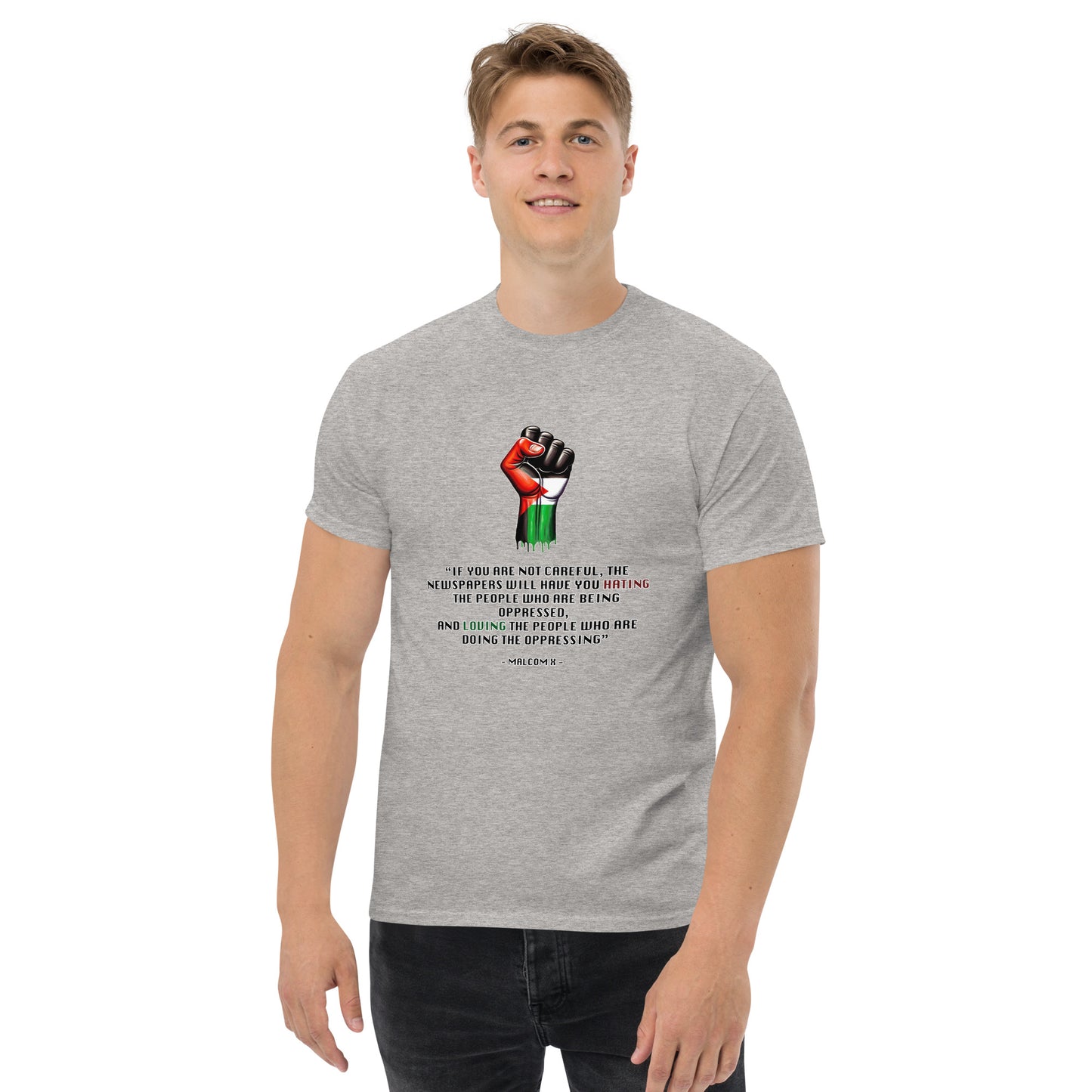 People for Palestine Tee v13, Men’s Classic Tee | Gildan 5000