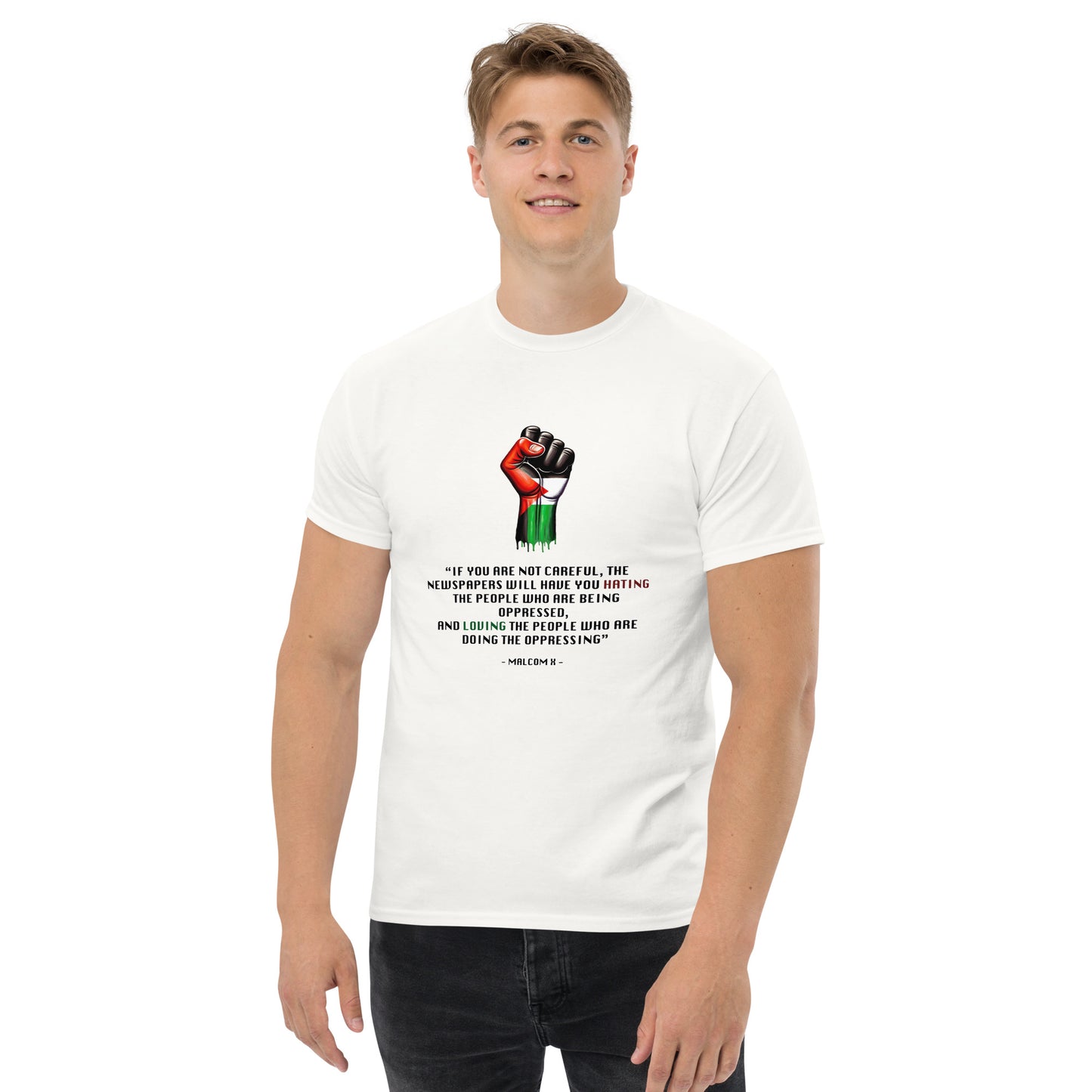 People for Palestine Tee v13, Men’s Classic Tee | Gildan 5000