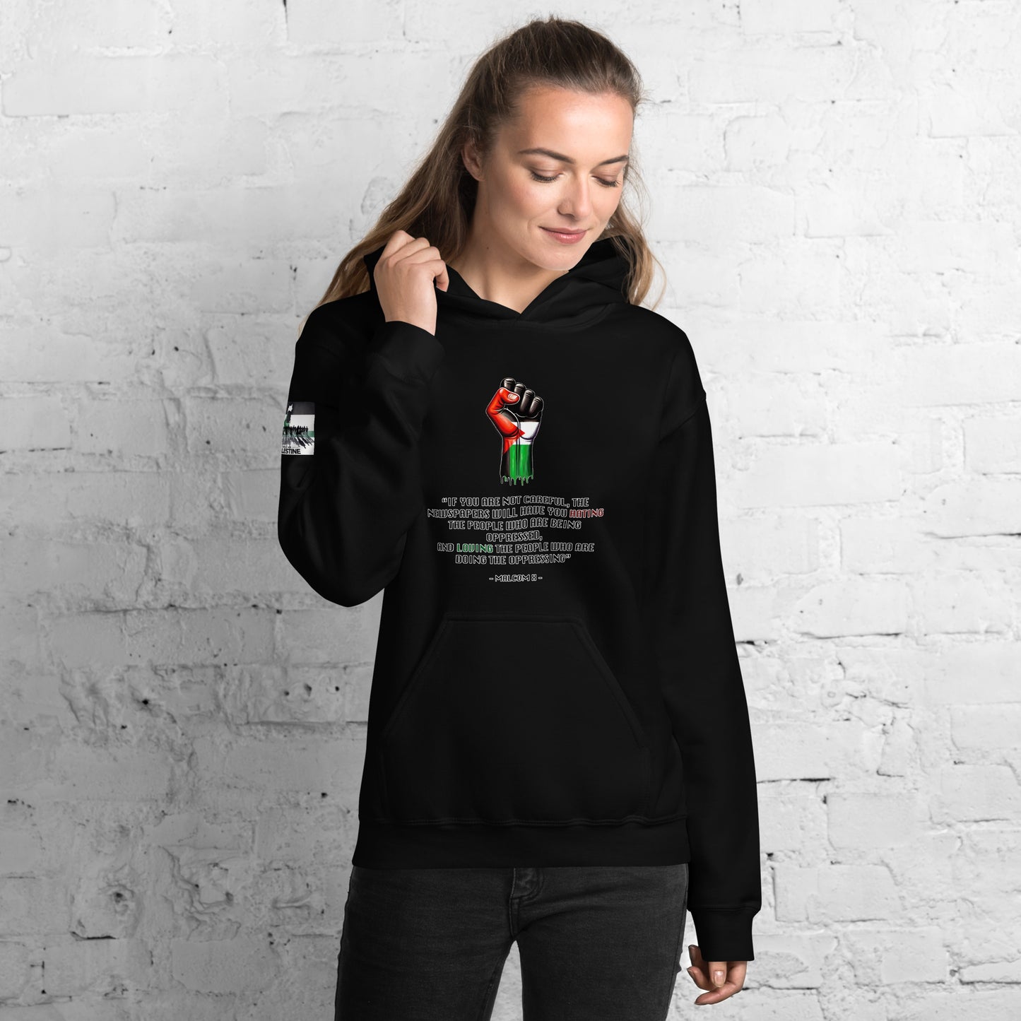 People for Palestine Hoodie v13, Unisex Heavy Blend Hoodie | Gildan 18500