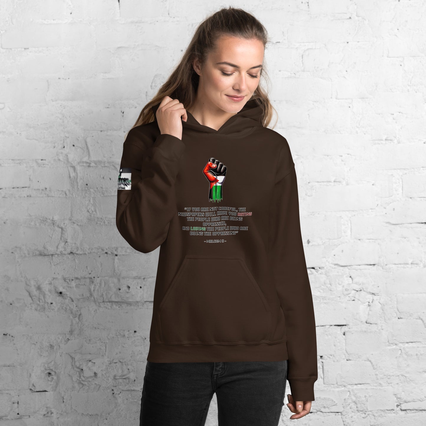 People for Palestine Hoodie v13, Unisex Heavy Blend Hoodie | Gildan 18500