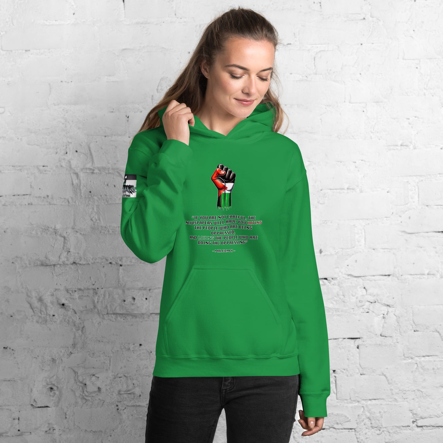 People for Palestine Hoodie v13, Unisex Heavy Blend Hoodie | Gildan 18500