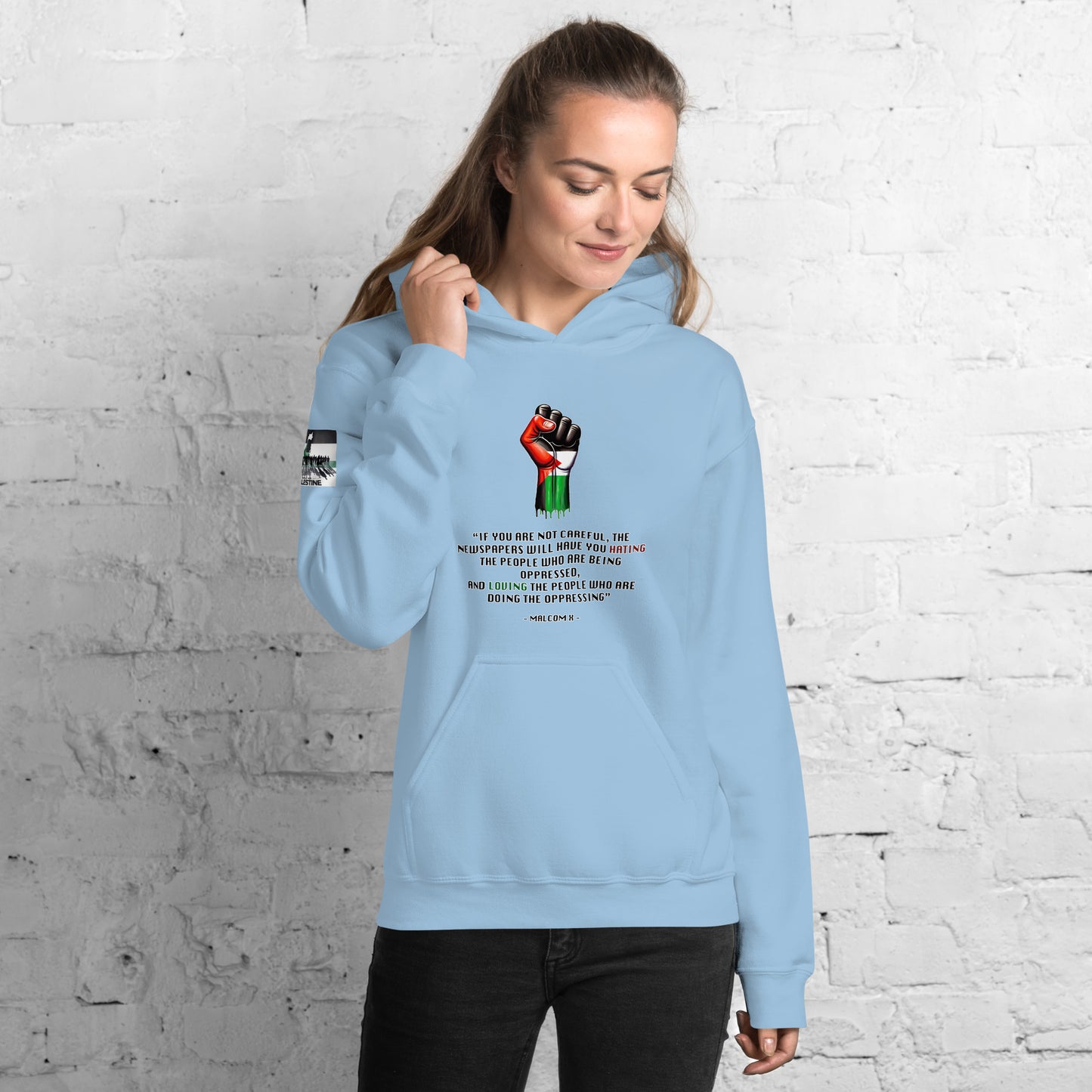 People for Palestine Hoodie v13, Unisex Heavy Blend Hoodie | Gildan 18500