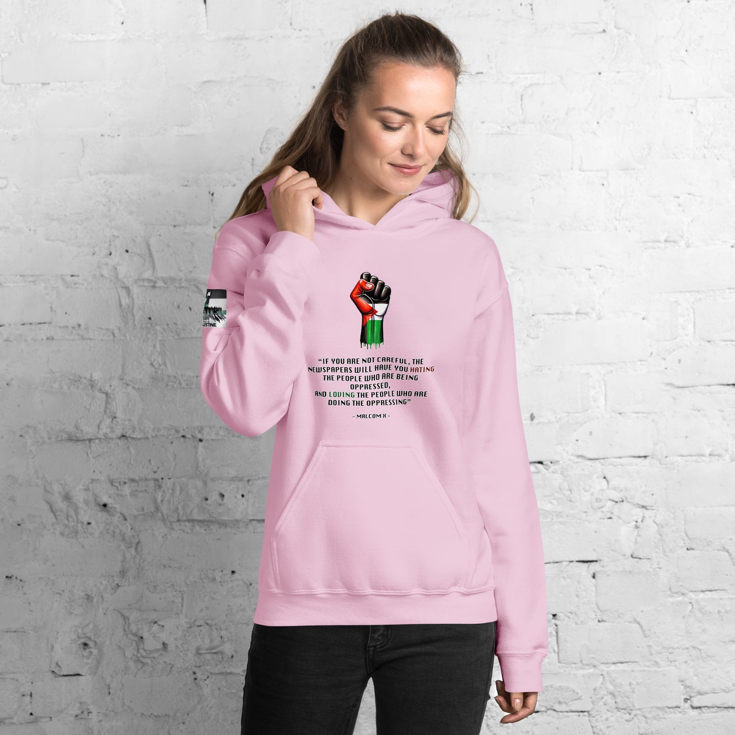 People for Palestine Hoodie v13, Unisex Heavy Blend Hoodie | Gildan 18500