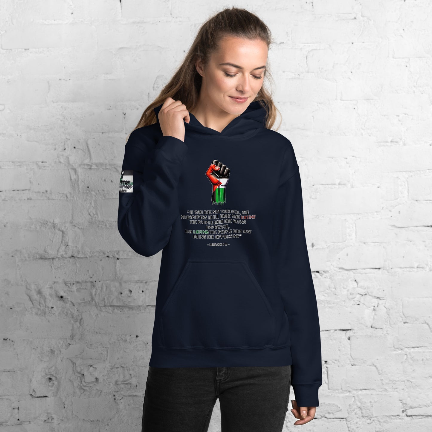 People for Palestine Hoodie v13, Unisex Heavy Blend Hoodie | Gildan 18500