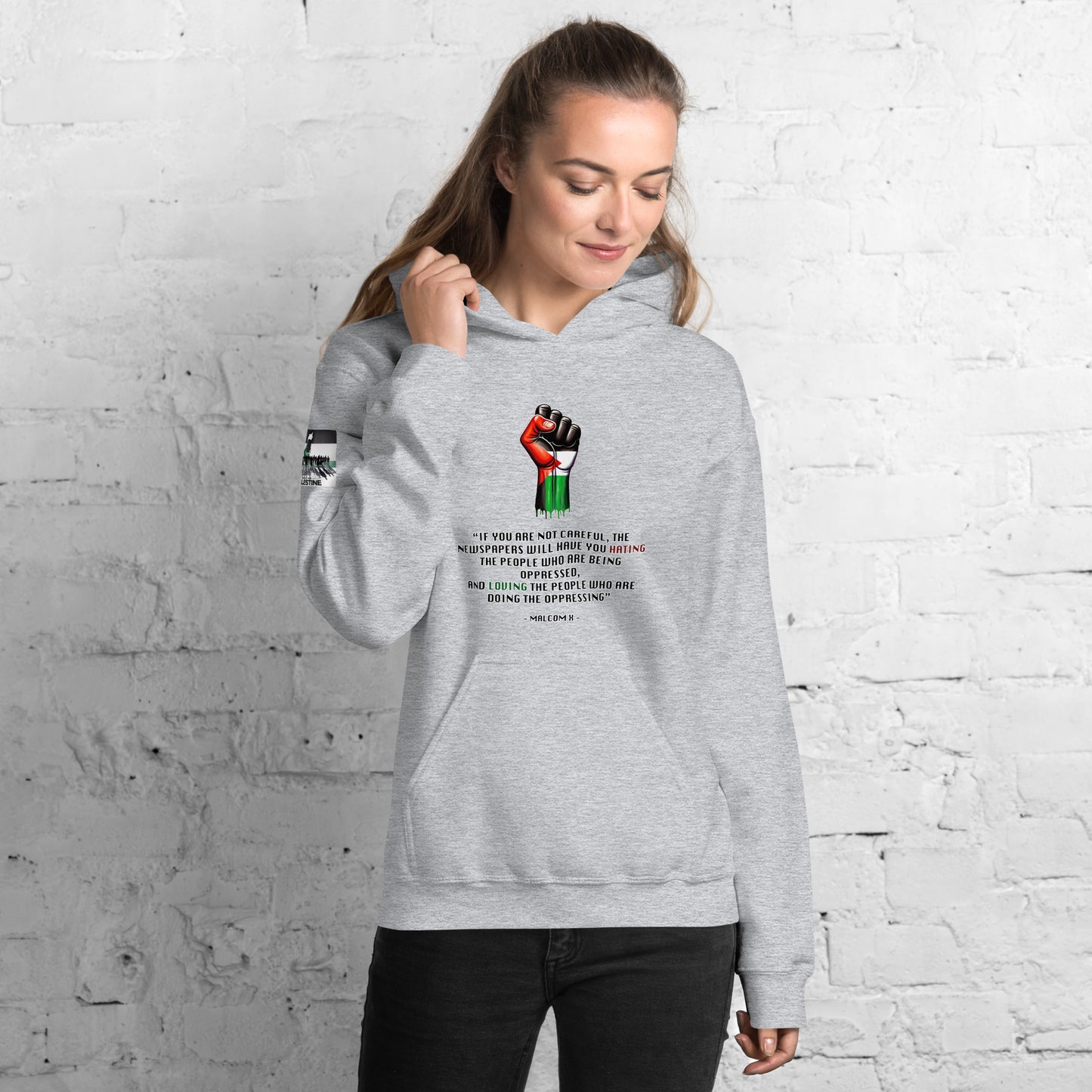 People for Palestine Hoodie v13, Unisex Heavy Blend Hoodie | Gildan 18500