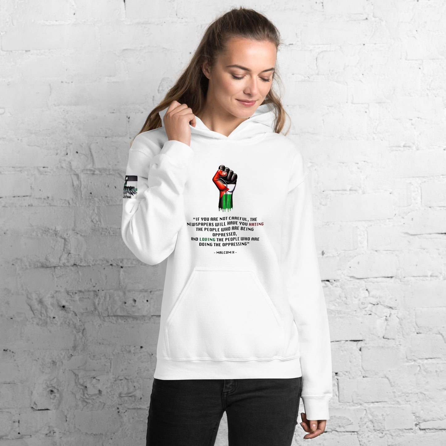 People for Palestine Hoodie v13, Unisex Heavy Blend Hoodie | Gildan 18500