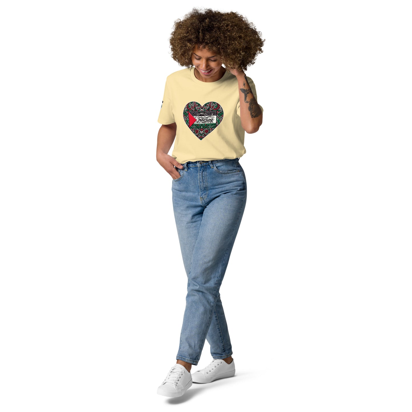 People for Palestine Tee v3, Unisex Organic Cotton T-Shirt | Stanley/Stella STTU755