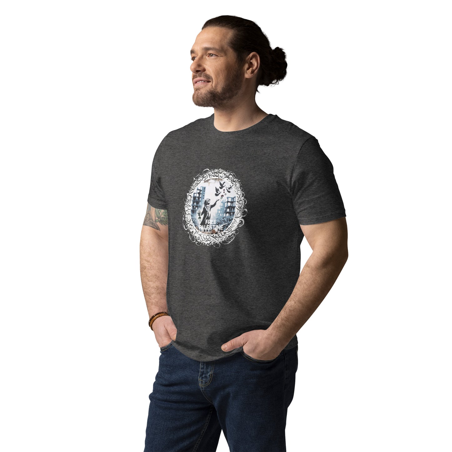 People for Palestine Tee v4, Unisex Organic Cotton T-Shirt | Stanley/Stella STTU755