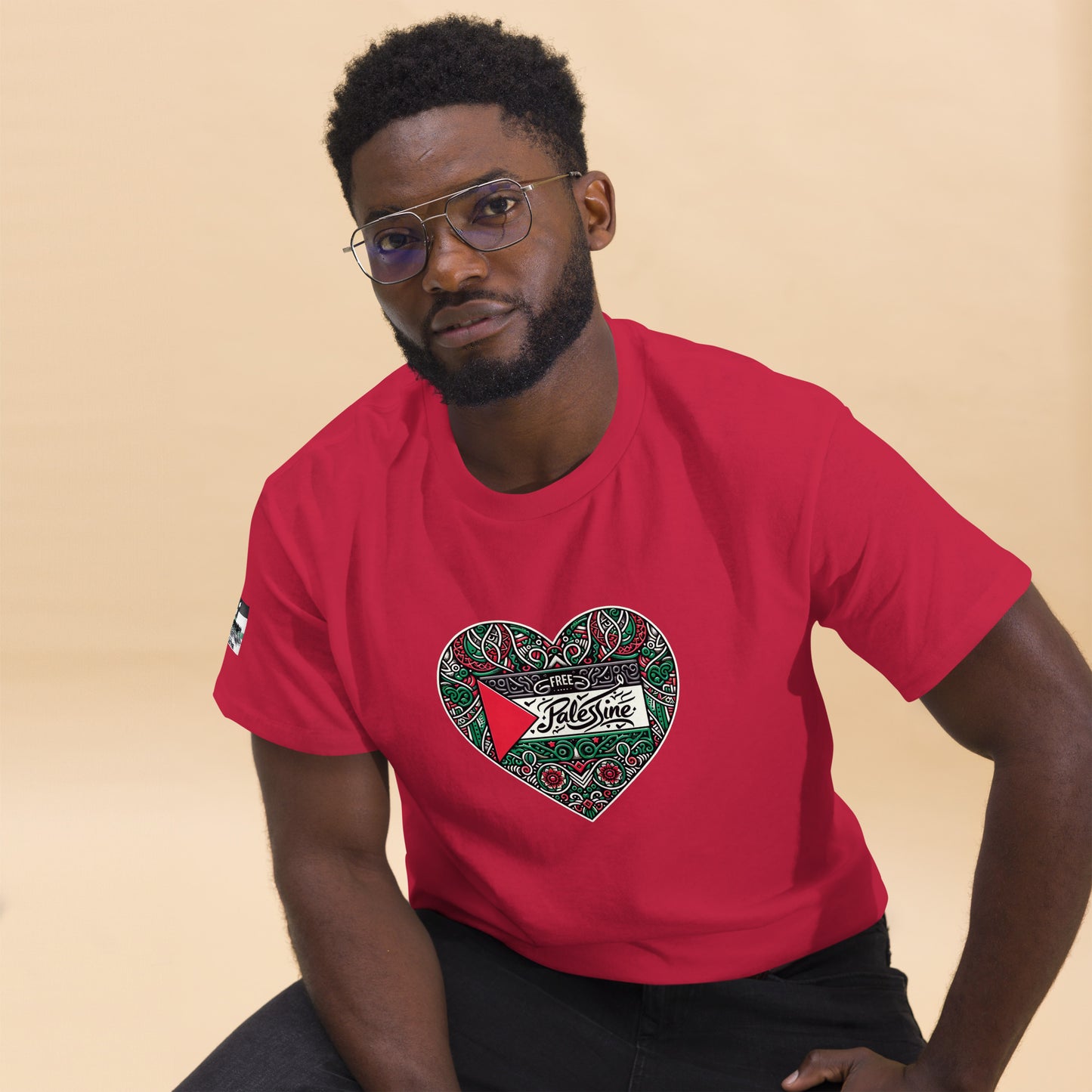 People for Palestine Tee v3, Men’s Classic Tee | Gildan 5000