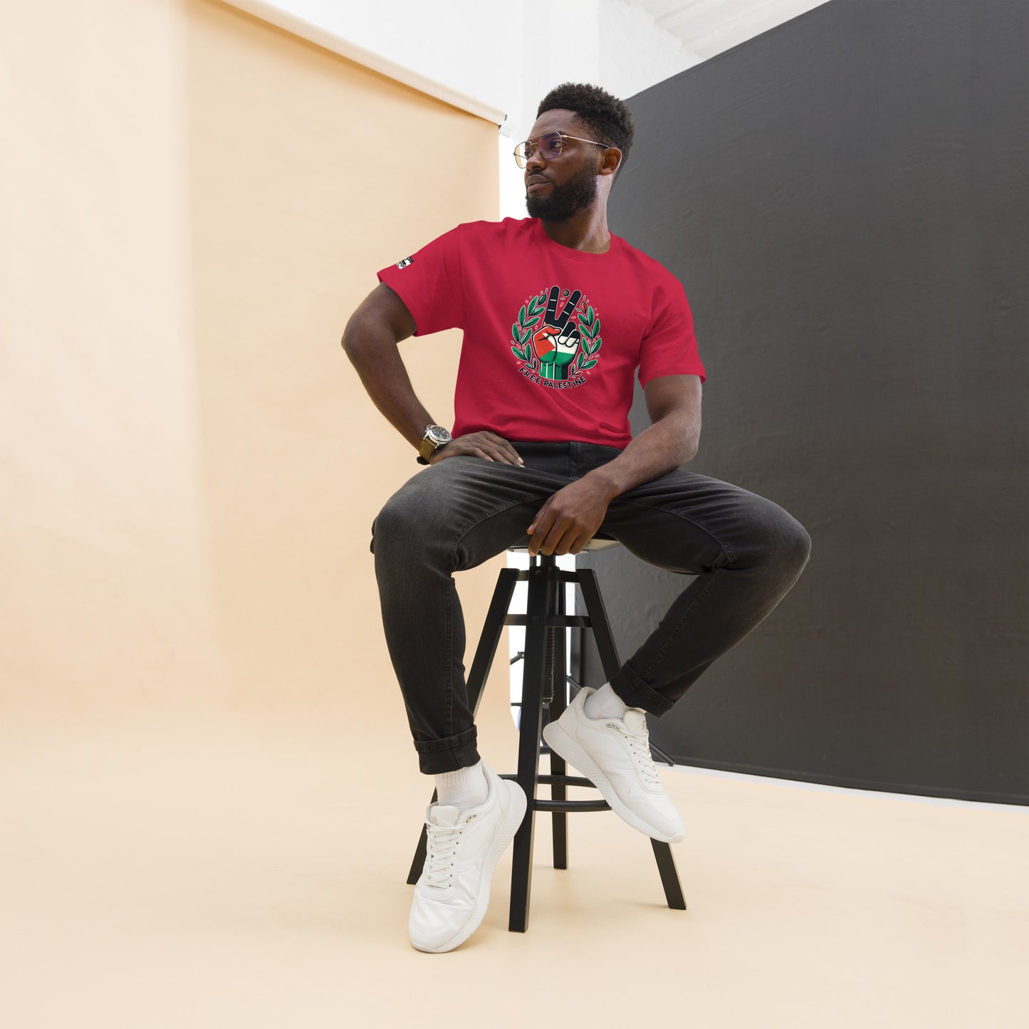 People for Palestine Tee v12, Men’s Classic Tee | Gildan 5000