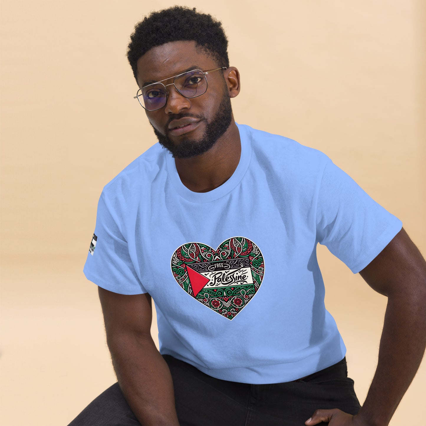People for Palestine Tee v3, Men’s Classic Tee | Gildan 5000