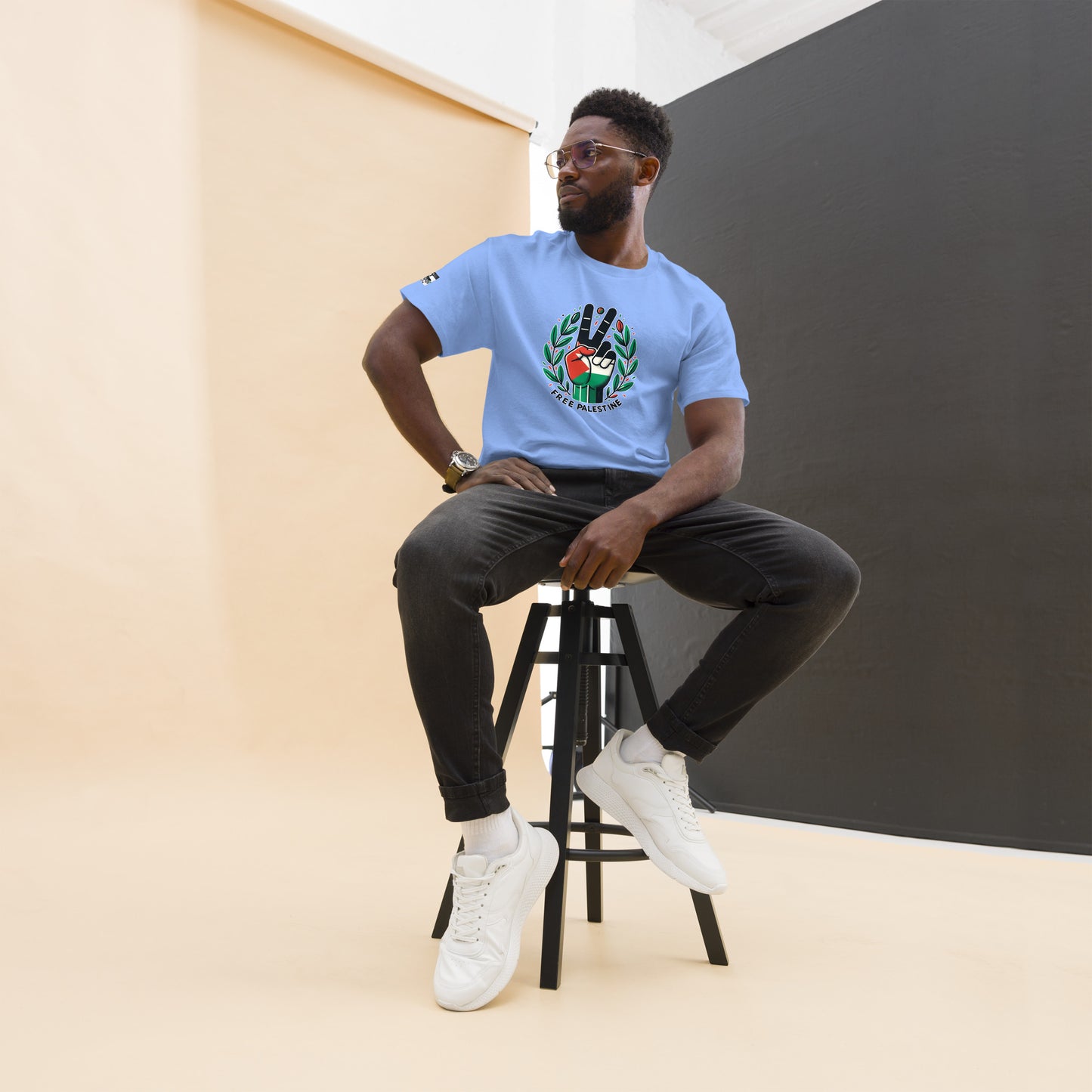 People for Palestine Tee v12, Men’s Classic Tee | Gildan 5000