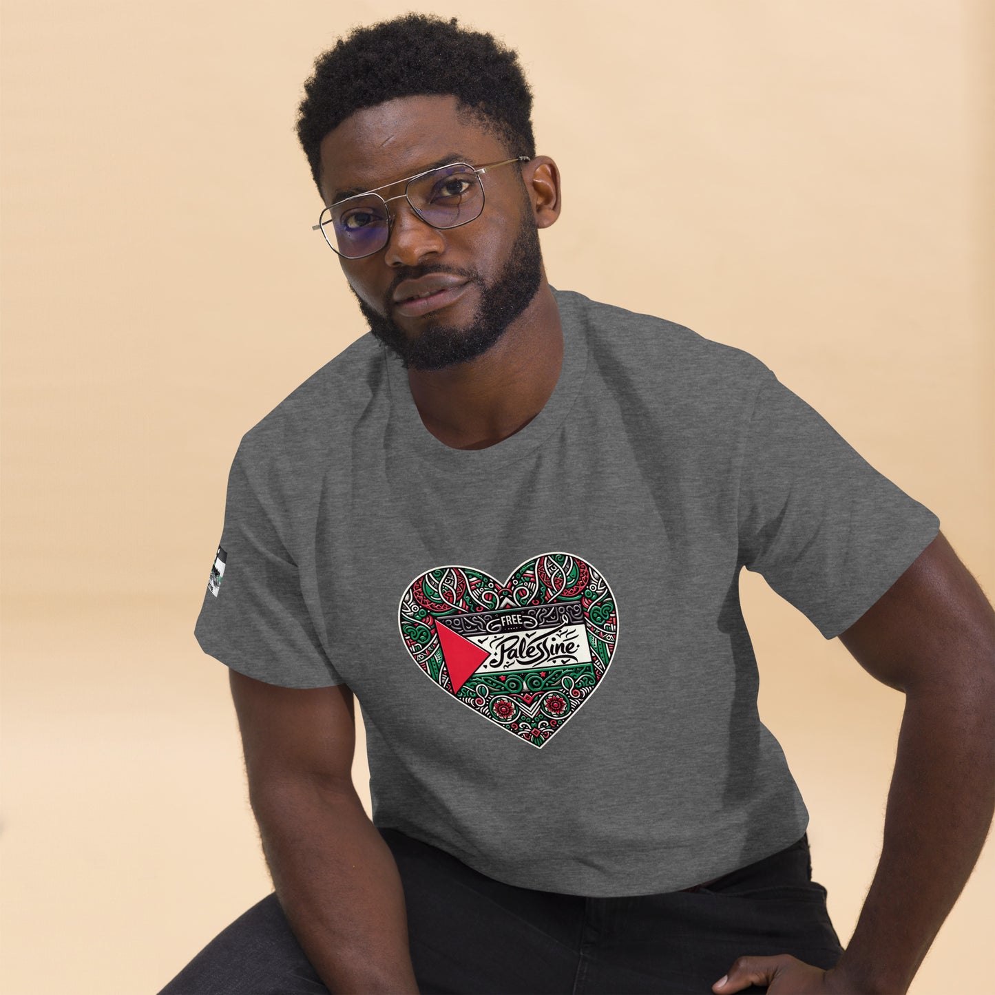 People for Palestine Tee v3, Men’s Classic Tee | Gildan 5000