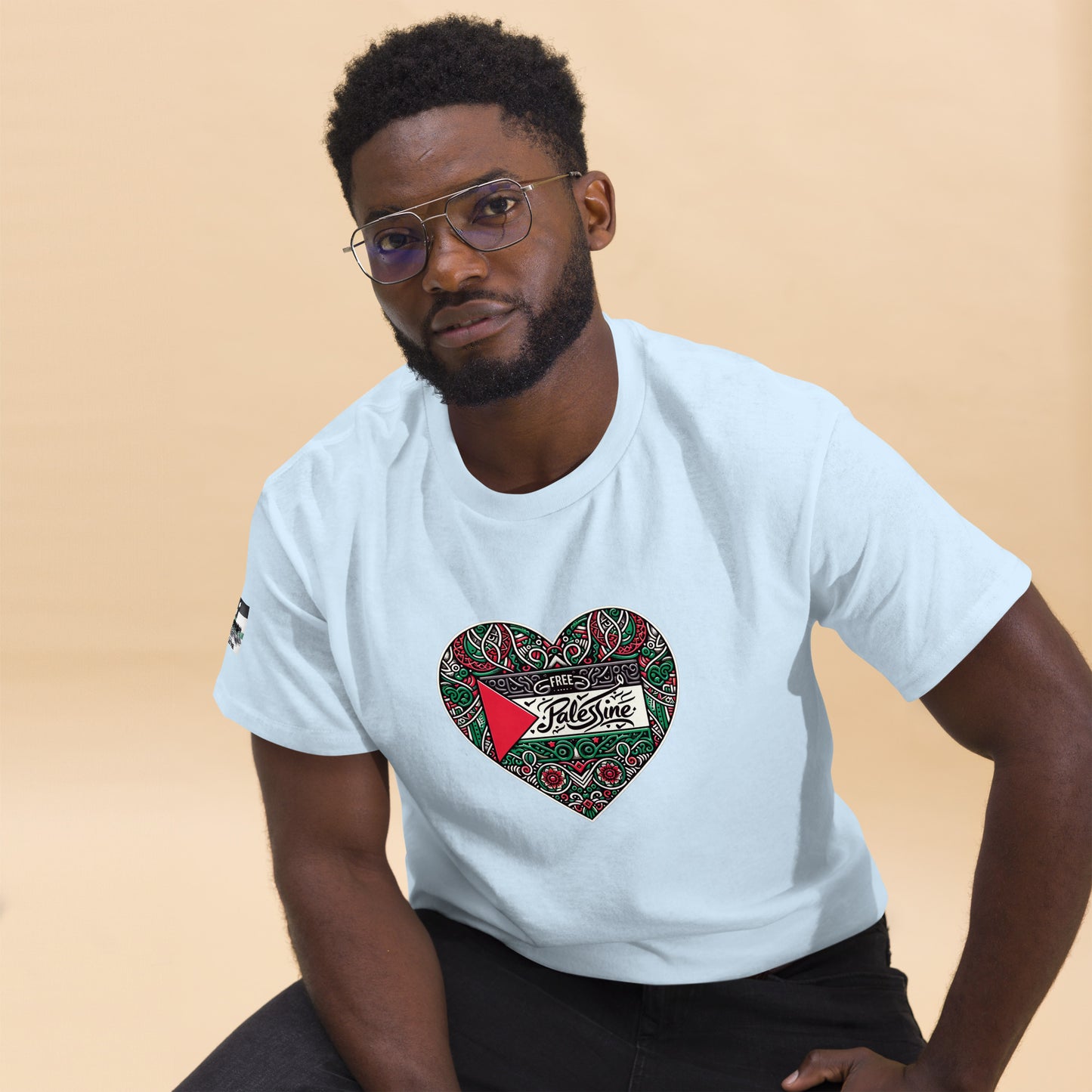 People for Palestine Tee v3, Men’s Classic Tee | Gildan 5000