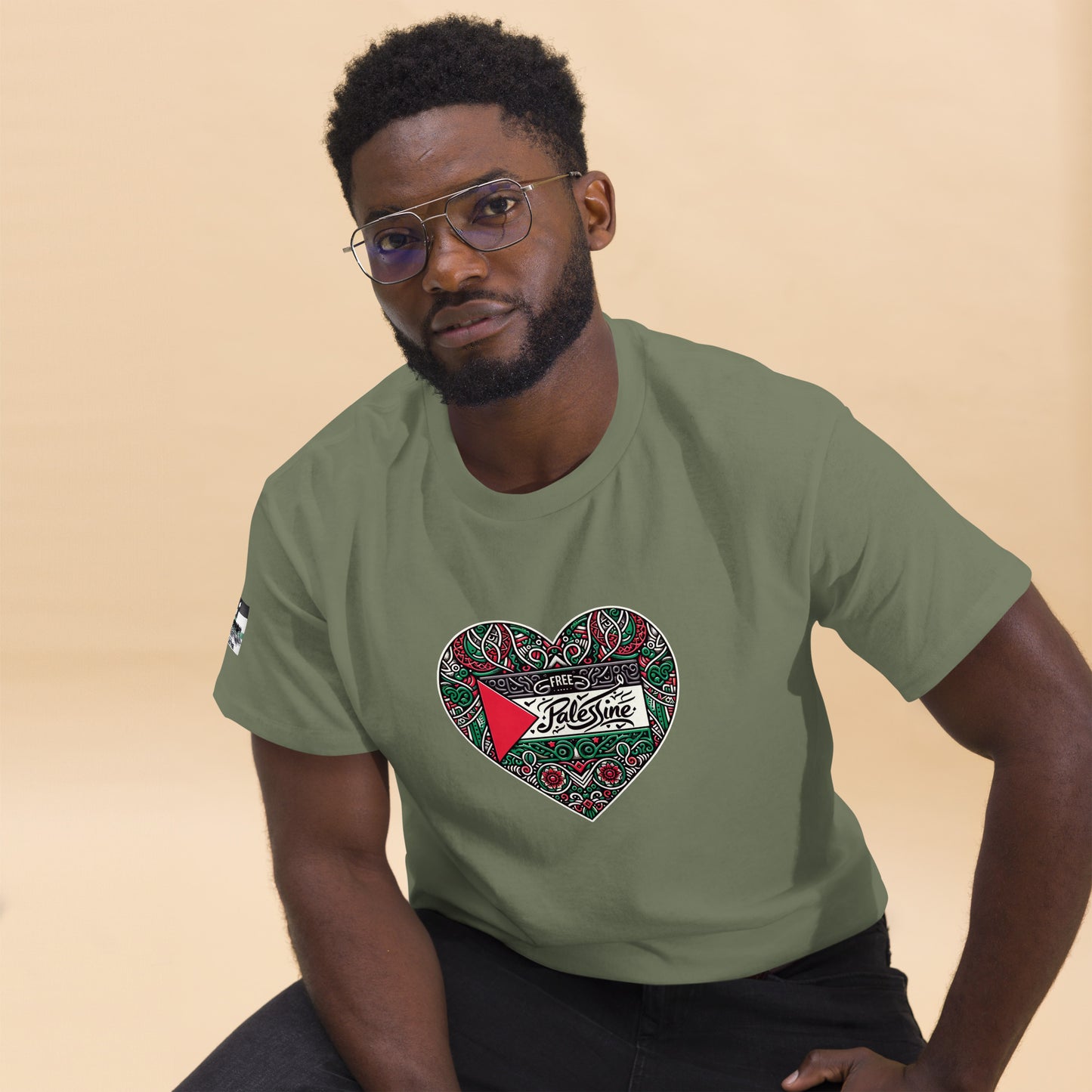 People for Palestine Tee v3, Men’s Classic Tee | Gildan 5000