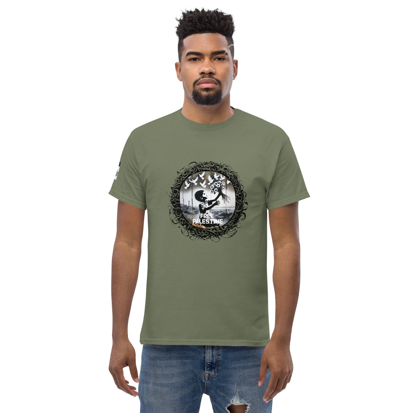 People for Palestine Tee v11, Men’s Classic Tee | Gildan 5000