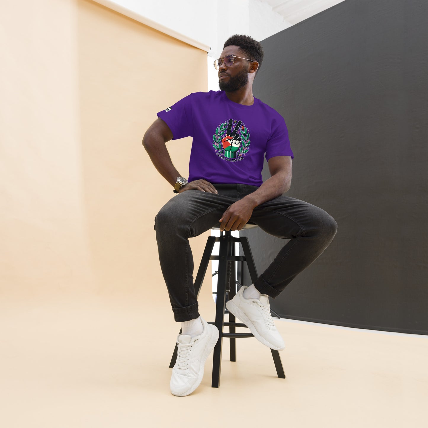 People for Palestine Tee v12, Men’s Classic Tee | Gildan 5000
