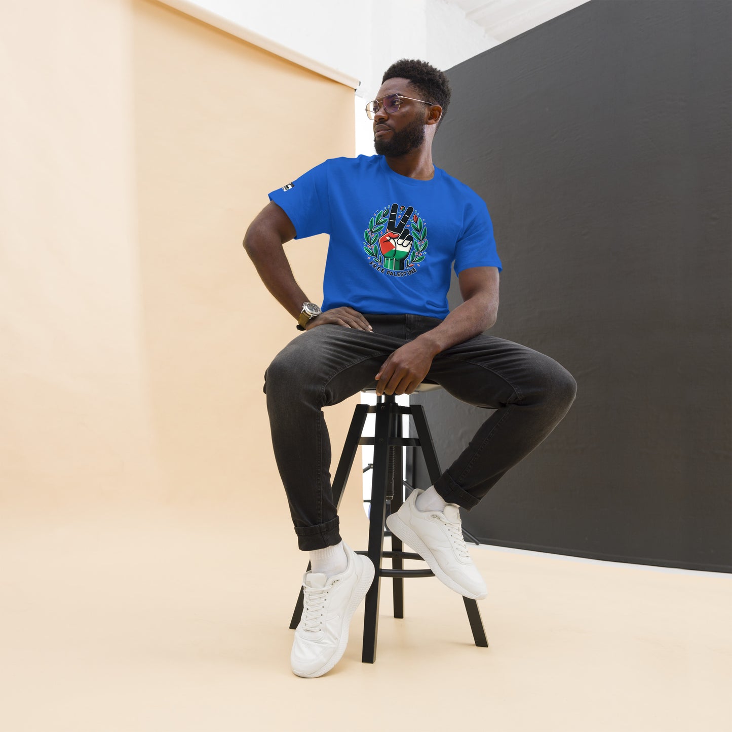 People for Palestine Tee v12, Men’s Classic Tee | Gildan 5000
