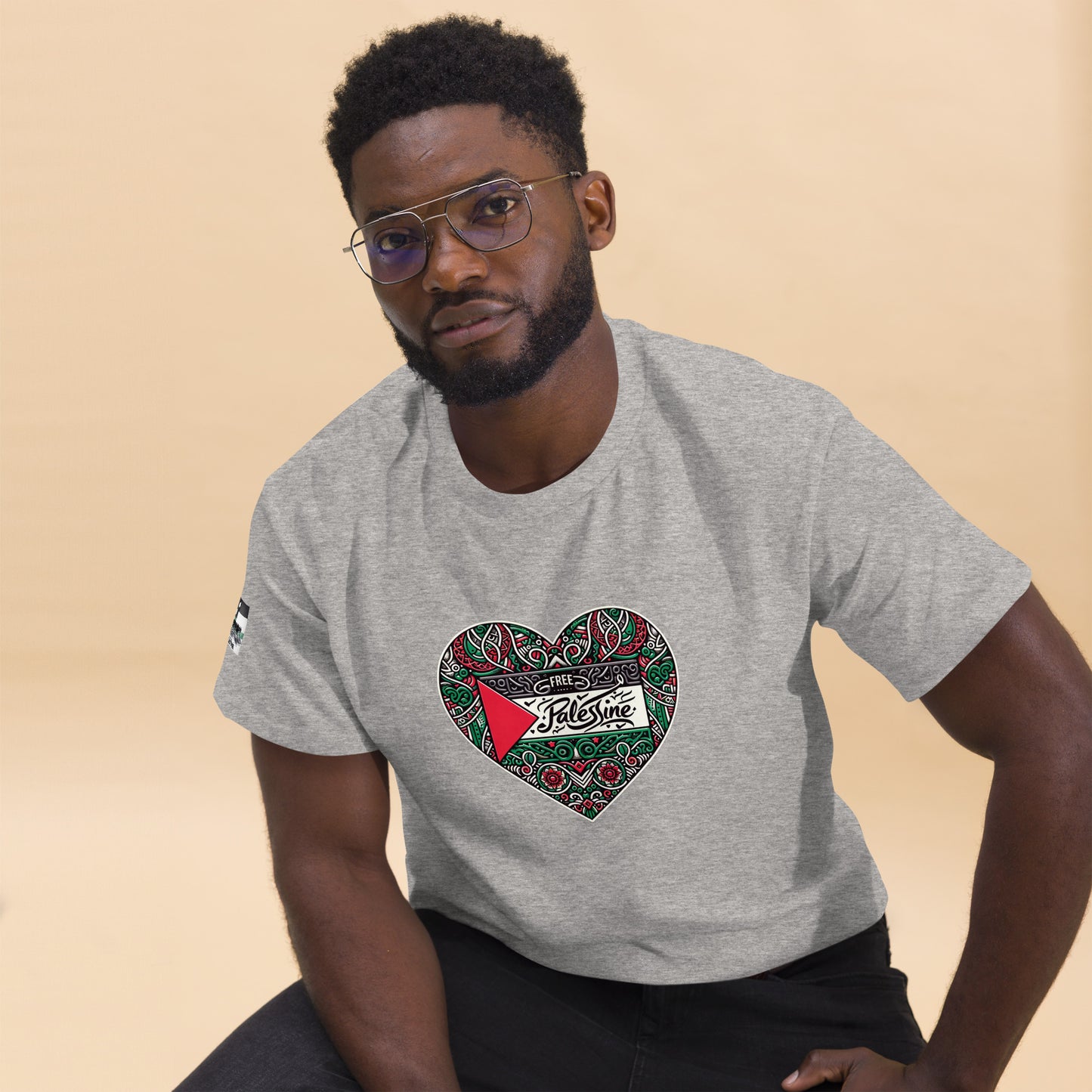 People for Palestine Tee v3, Men’s Classic Tee | Gildan 5000