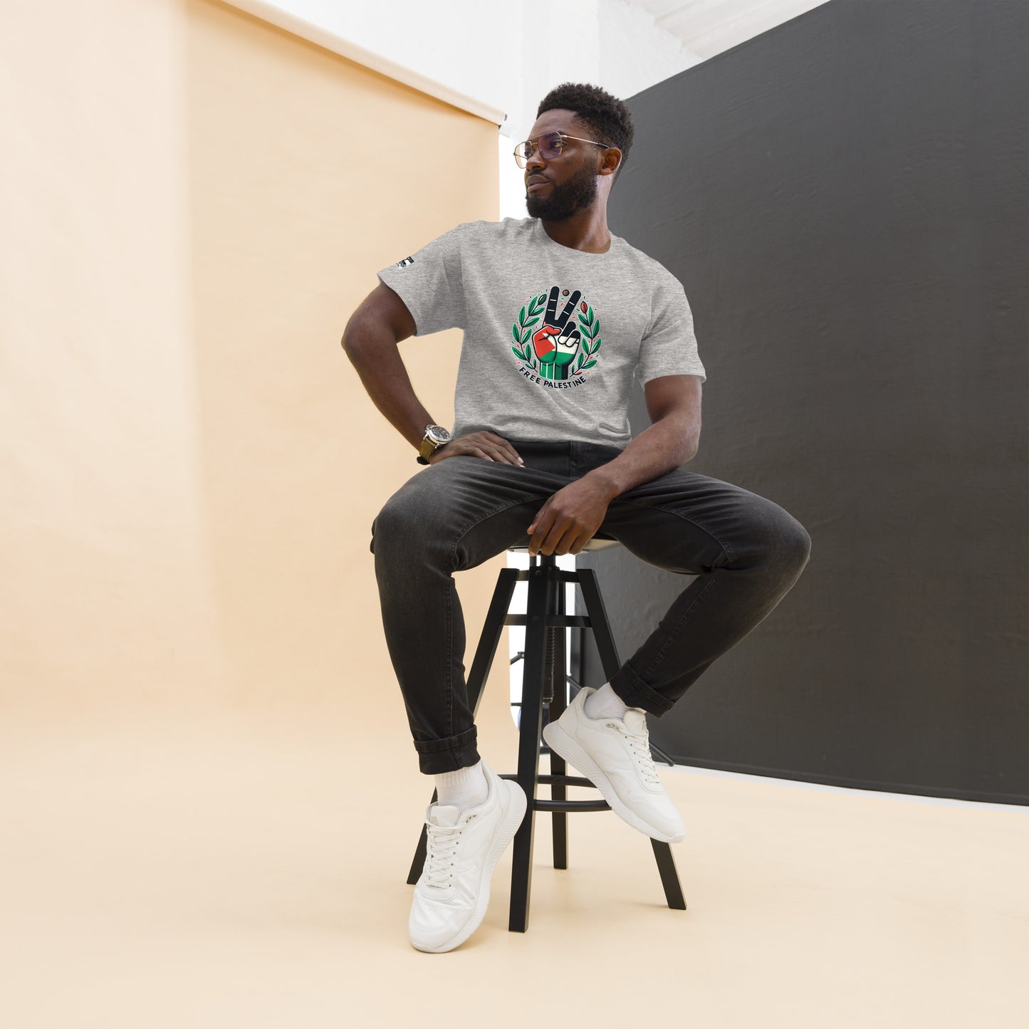 People for Palestine Tee v12, Men’s Classic Tee | Gildan 5000