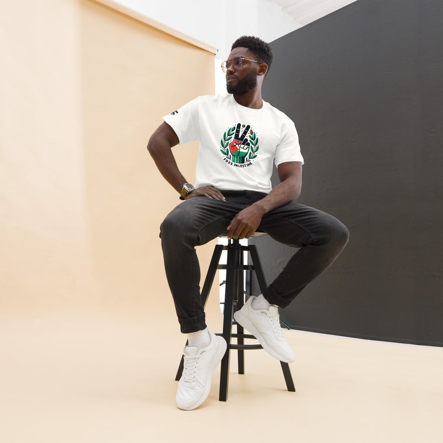 People for Palestine Tee v12, Men’s Classic Tee | Gildan 5000