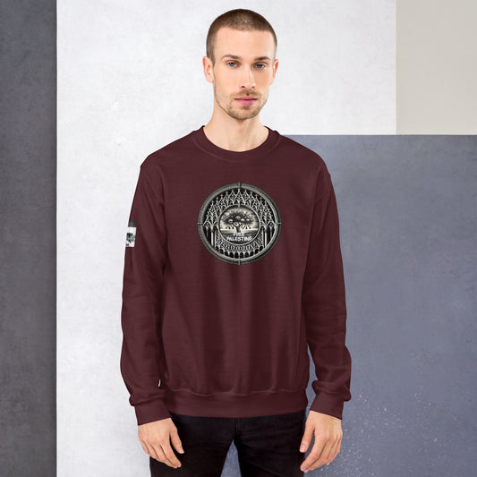People for Palestine Sweatshirt v8, Unisex Crew Neck Sweatshirt | Gildan 18000