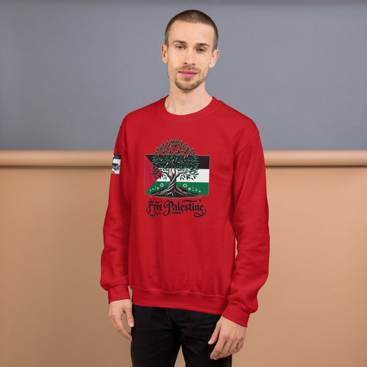 People for Palestine Sweatshirt v14, Unisex Crew Neck Sweatshirt | Gildan 18000
