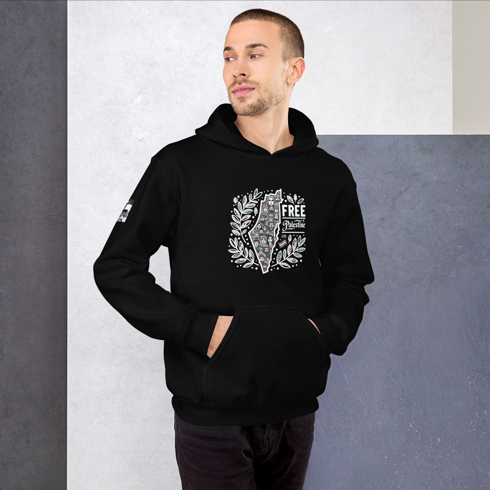 People for Palestine Hoodie v1, Unisex Heavy Blend Hoodie | Gildan 18500