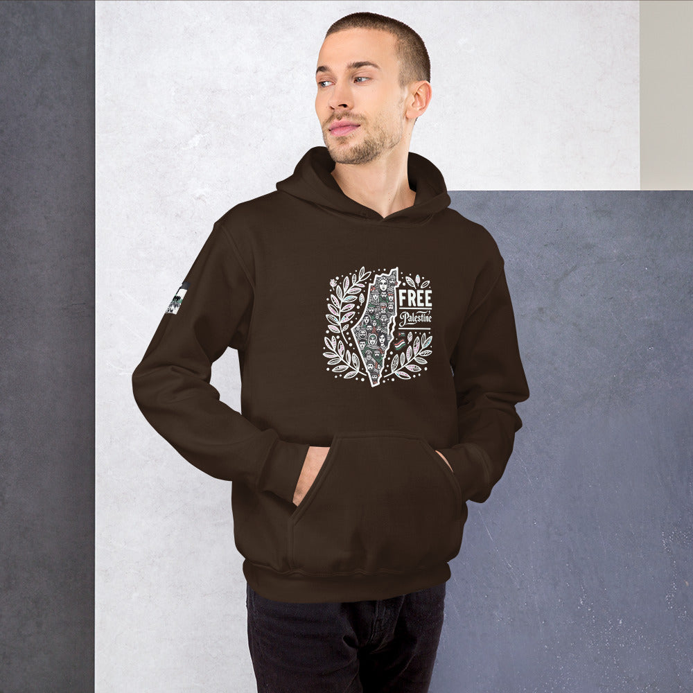 People for Palestine Hoodie v1, Unisex Heavy Blend Hoodie | Gildan 18500