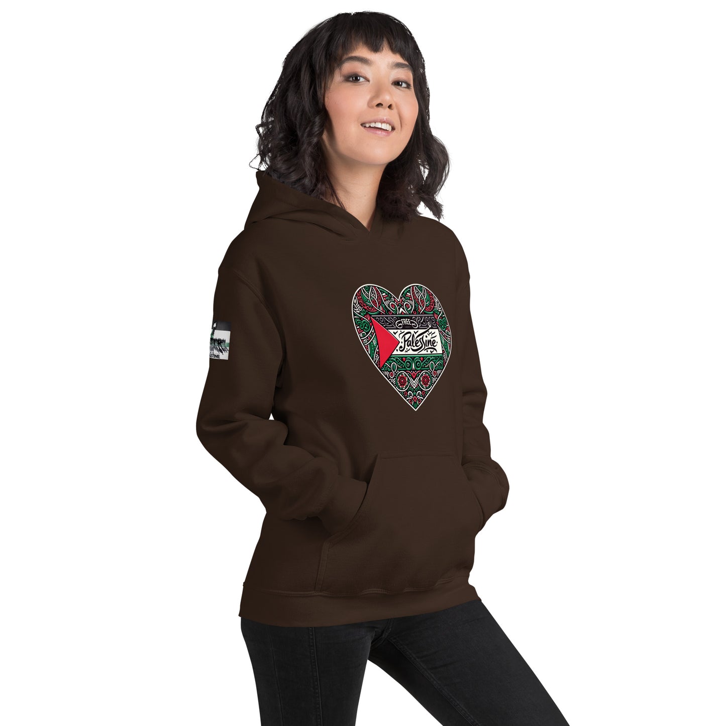 People for Palestine Hoodie v3, Unisex Heavy Blend Hoodie | Gildan 18500