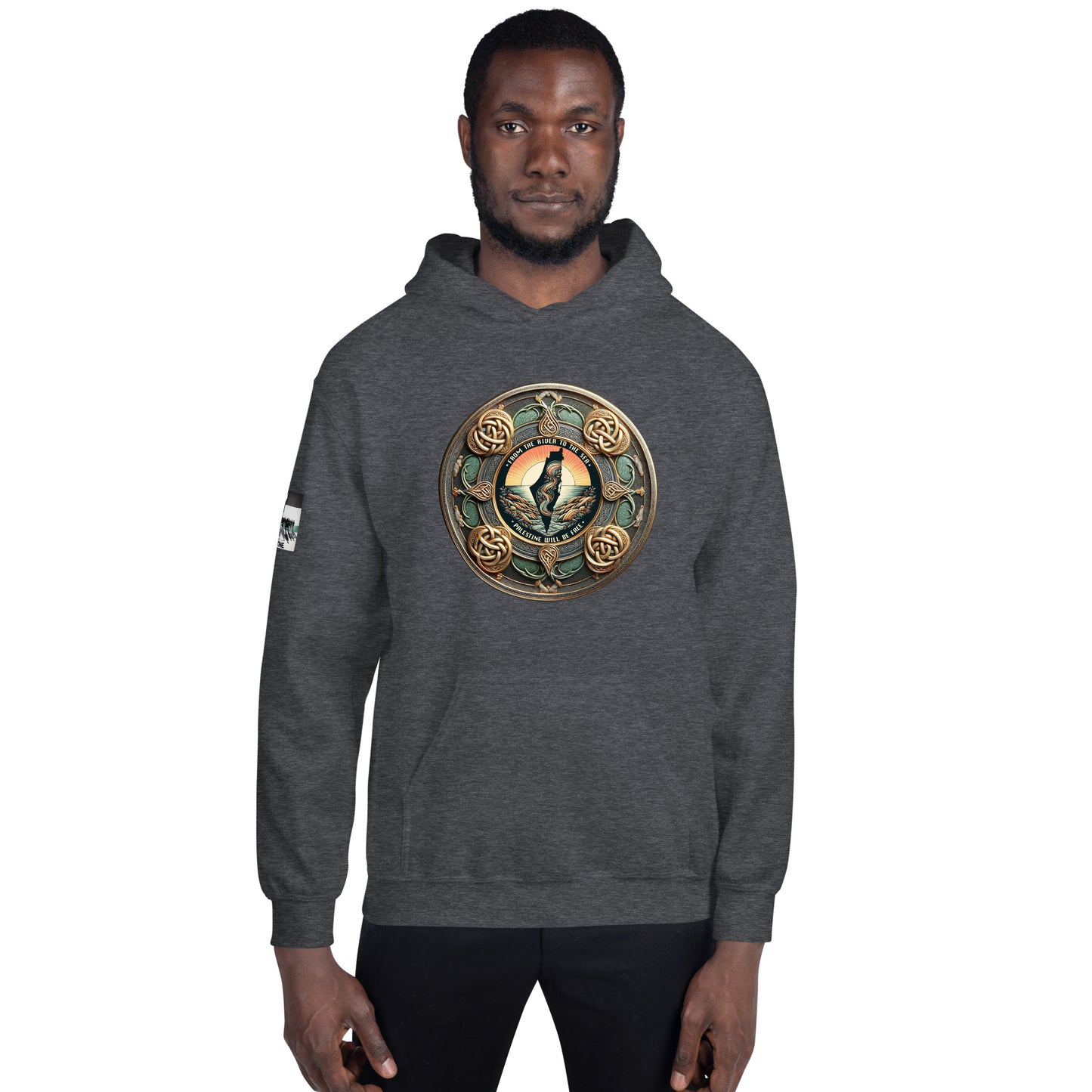 People for Palestine Hoodie v10, Unisex Heavy Blend Hoodie | Gildan 18500