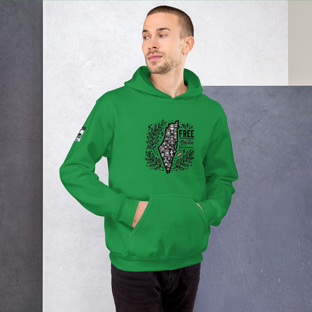 People for Palestine Hoodie v1, Unisex Heavy Blend Hoodie | Gildan 18500
