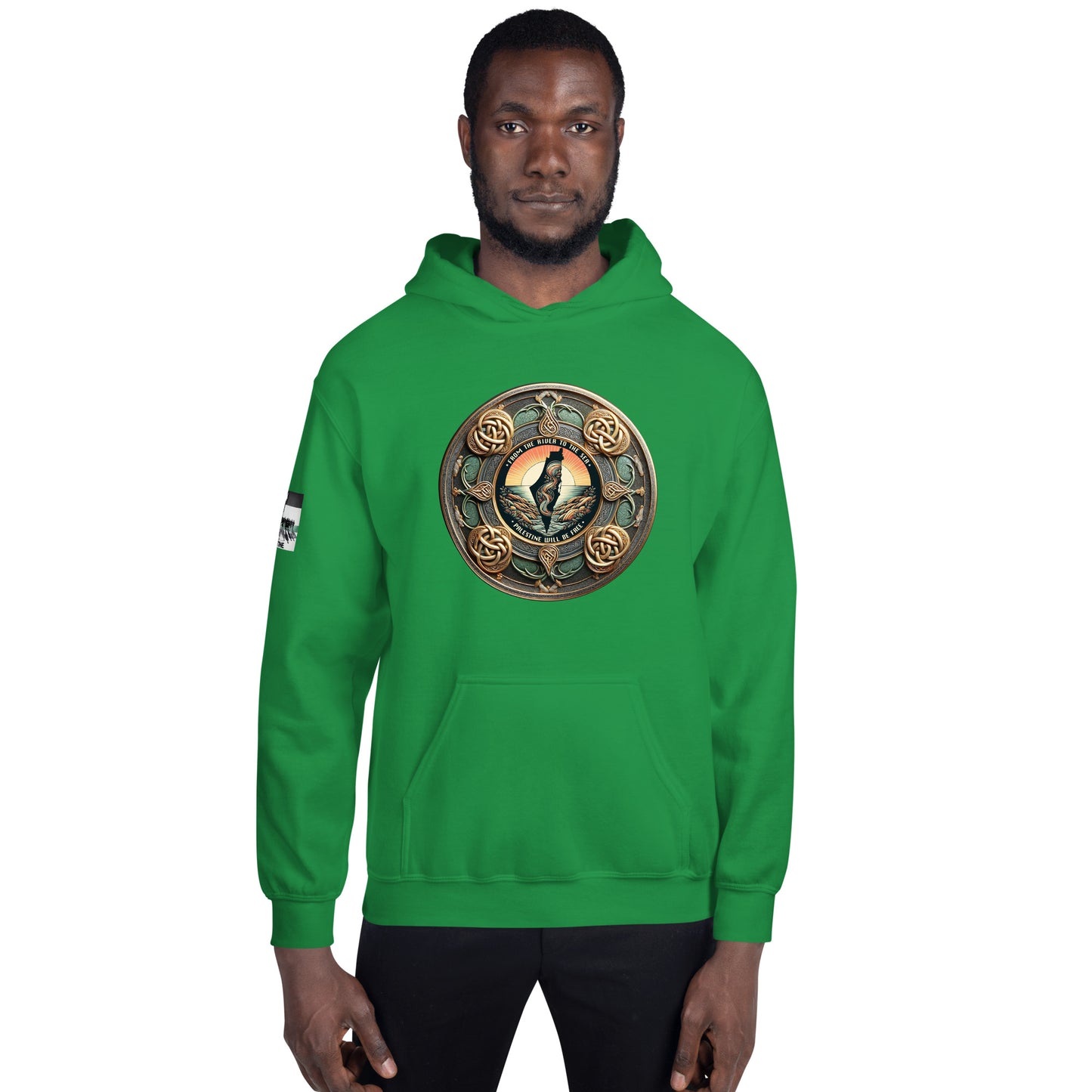 People for Palestine Hoodie v10, Unisex Heavy Blend Hoodie | Gildan 18500