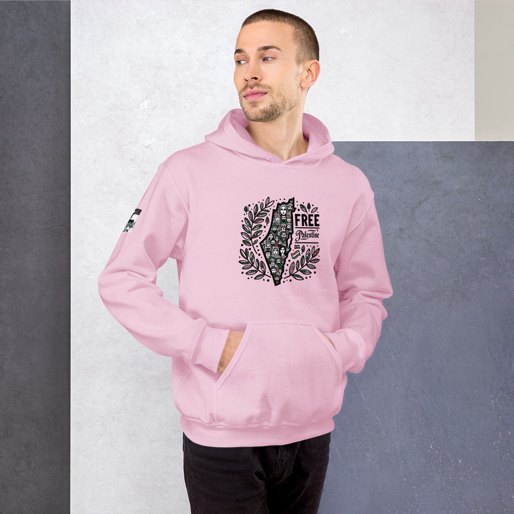 People for Palestine Hoodie v1, Unisex Heavy Blend Hoodie | Gildan 18500