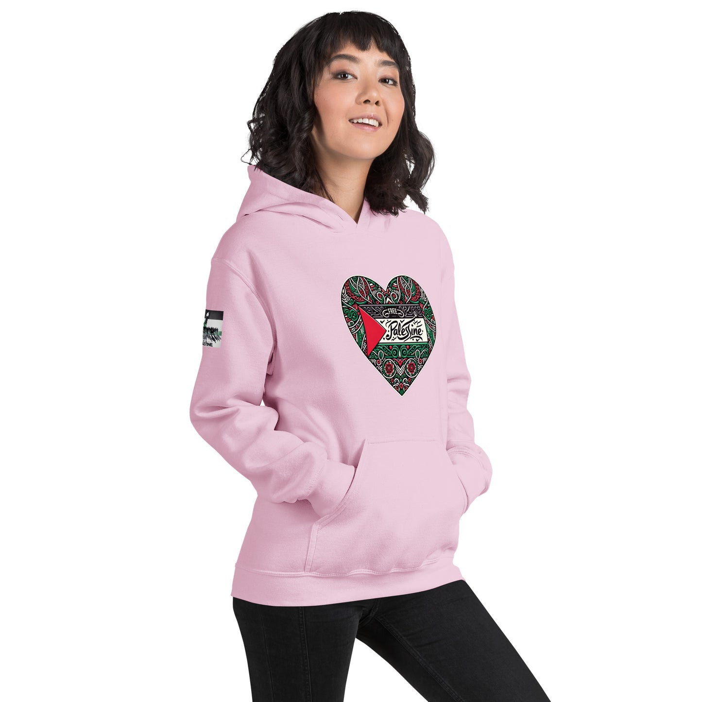 People for Palestine Hoodie v3, Unisex Heavy Blend Hoodie | Gildan 18500