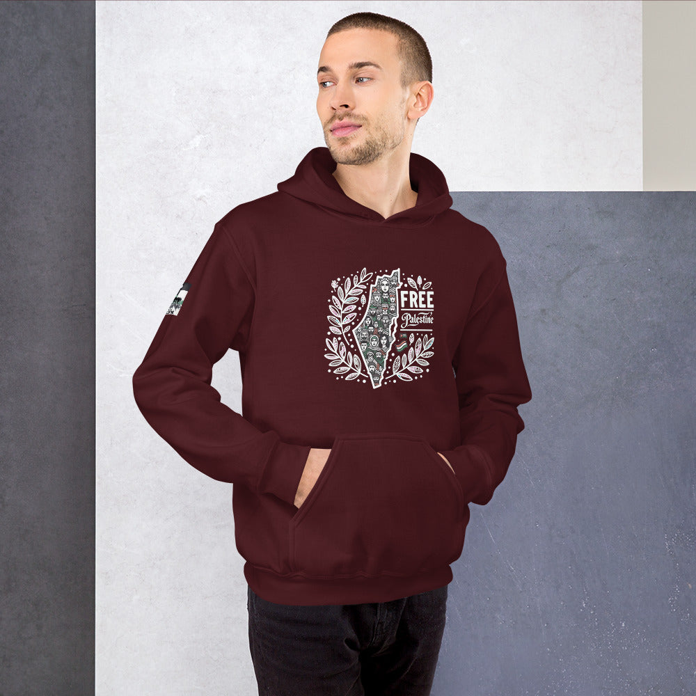 People for Palestine Hoodie v1, Unisex Heavy Blend Hoodie | Gildan 18500