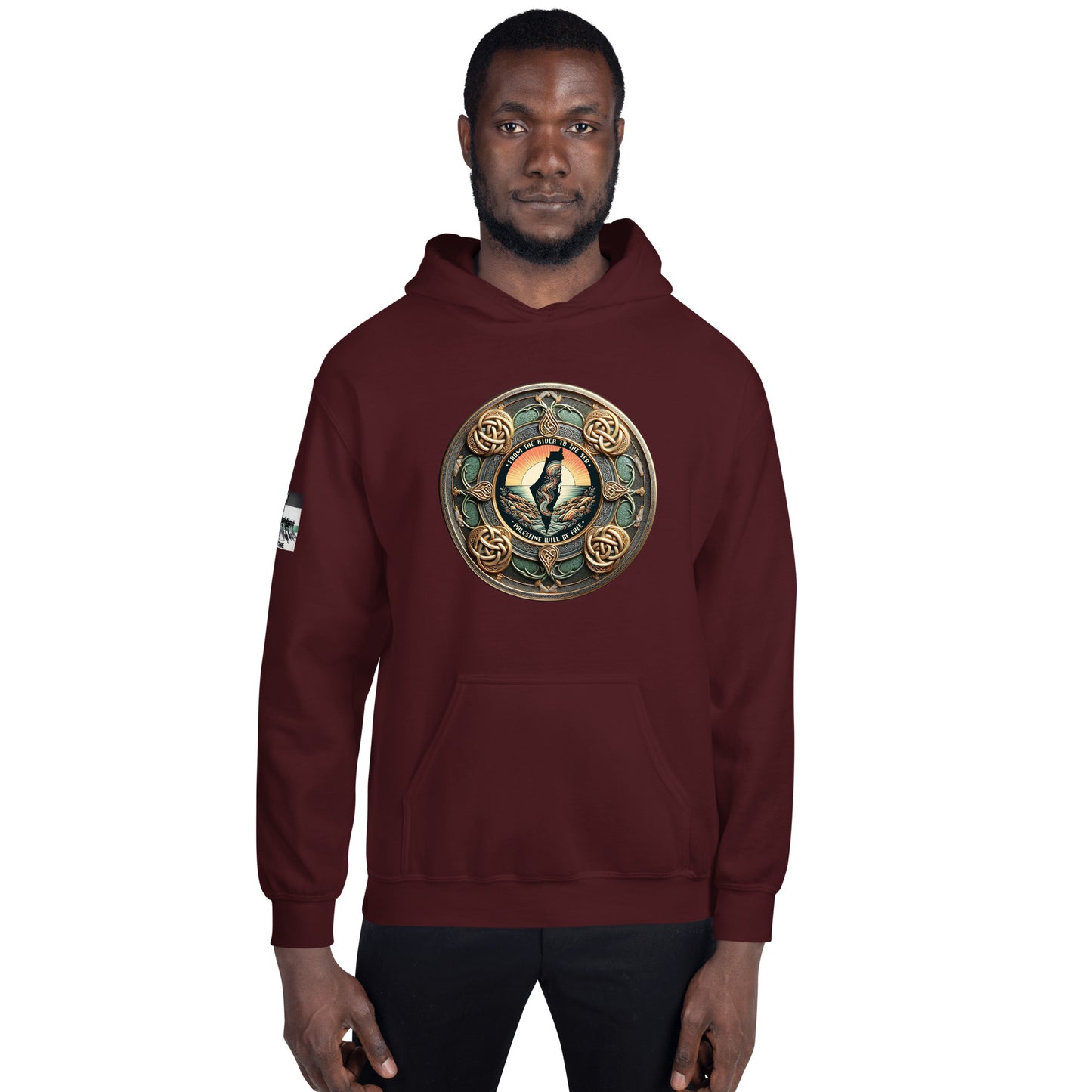 People for Palestine Hoodie v10, Unisex Heavy Blend Hoodie | Gildan 18500