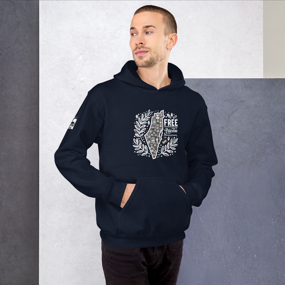 People for Palestine Hoodie v1, Unisex Heavy Blend Hoodie | Gildan 18500