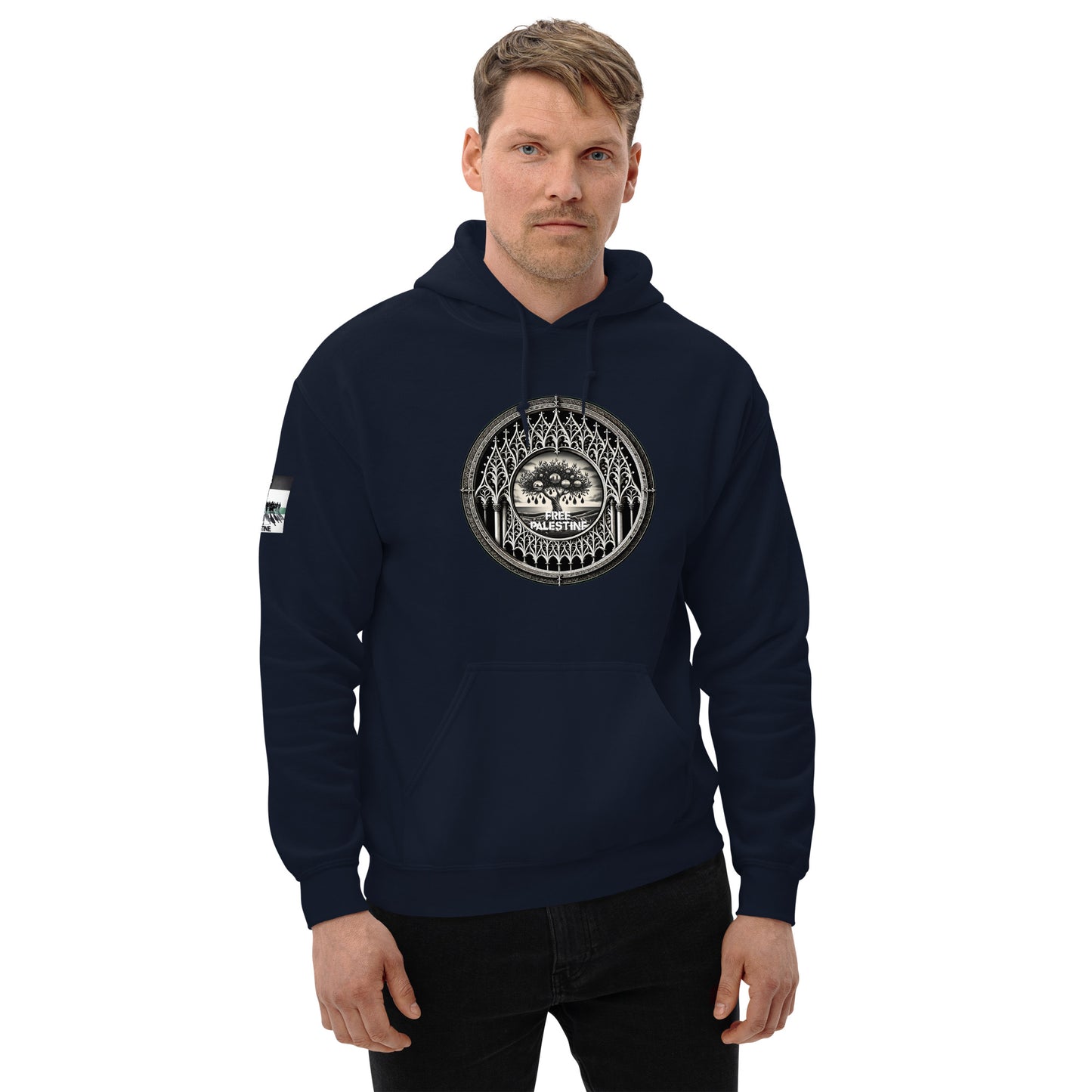 People for Palestine Hoodie v8, Unisex Heavy Blend Hoodie | Gildan 18500