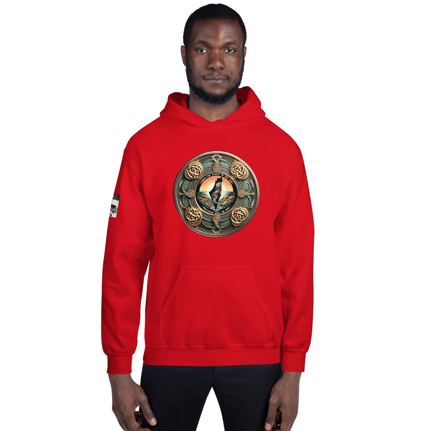 People for Palestine Hoodie v10, Unisex Heavy Blend Hoodie | Gildan 18500