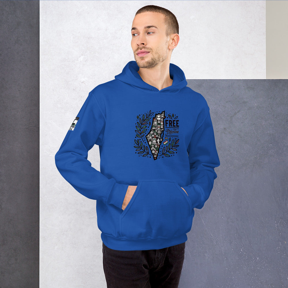 People for Palestine Hoodie v1, Unisex Heavy Blend Hoodie | Gildan 18500